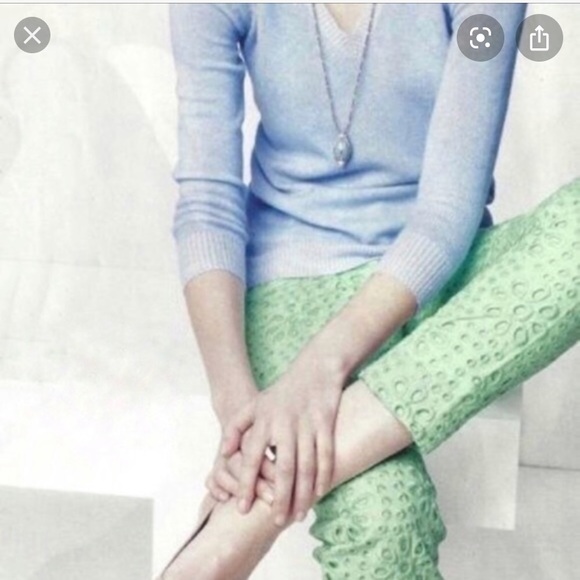 J. Crew eyelet cafe capri - Picture 3 of 8